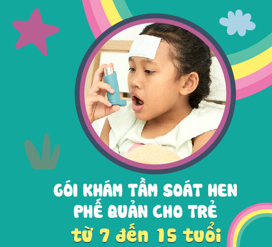 Gói khám tầm soát hen phế quản cho trẻ từ 7 đến 15 tuổi